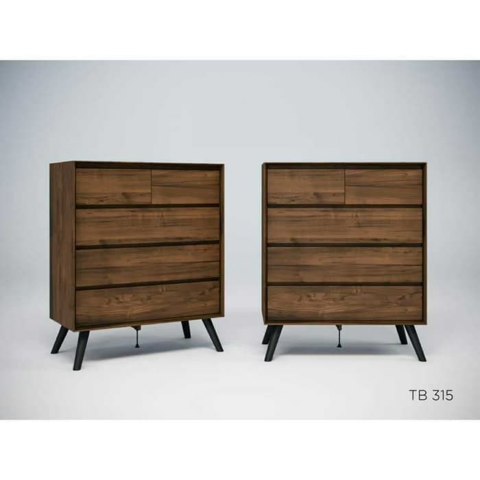 TALLBOY/LEMARI LACI / TEMPAT BANJU LIPAT TN 315 SERIES NOIX GRAVER